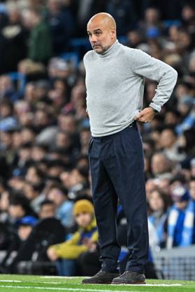 UEFA Champions League, League Stage Manchester City v Sparta Prague Pep Guardiola manager of Manchester City during the UEFA Champions League, League Stage Manchester City v Sparta Prague at Etihad Stadium, Manchester, United Kingdom, 23rd October 2024 (Photo by Cody Froggatt News Images) Manchester Etihad Stadium Manchester United, ManU Kingdom Copyright: xCodyxFroggatt NewsxImagesx