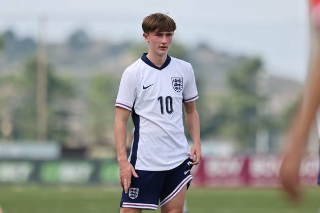 TA™ QALI, MALTA - OCTOBER 24: Finlay Gorman of England during the UEFA European Under-17 Championship 2025 Group 1 qualifying soccer match between England and Malta at the Centenary Stadium, Ta™ Qali, Malta on October 24, 2024. England v Malta - Under-17 Championship UEFA Qualifying 2025 UEFA_U17_QLFY_25