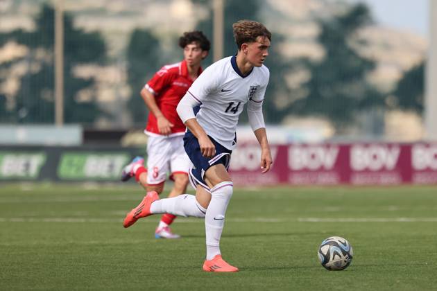 TA™ QALI, MALTA - OCTOBER 24: Max Dowman of England is in action during the UEFA European Under-17 Championship 2025 Group 1 qualifying soccer match between England and Malta at the Centenary Stadium, Ta™ Qali, Malta on October 24, 2024. England v Malta - Under-17 Championship UEFA Qualifying 2025 UEFA_U17_QLFY_25