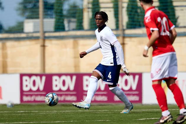 TA™ QALI, MALTA - OCTOBER 24: Chinazaekpere Nwosu of England during the UEFA European Under-17 Championship 2025 Group 1 qualifying soccer match between England and Malta at the Centenary Stadium, Ta™ Qali, Malta on October 24, 2024. England v Malta - Under-17 Championship UEFA Qualifying 2025 UEFA_U17_QLFY_25