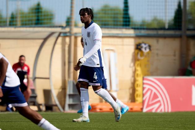 TA™ QALI, MALTA - OCTOBER 24: Chinazaekpere Nwosu of England gestures during the UEFA European Under-17 Championship 2025 Group 1 qualifying soccer match between England and Malta at the Centenary Stadium, Ta™ Qali, Malta on October 24, 2024. England v Malta - Under-17 Championship UEFA Qualifying 2025 UEFA_U17_QLFY_25