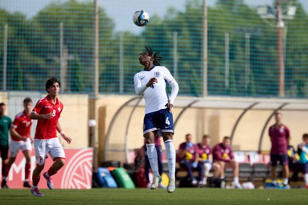 TA™ QALI, MALTA - OCTOBER 24: Chinazaekpere Nwosu of England is in action during the UEFA European Under-17 Championship 2025 Group 1 qualifying soccer match between England and Malta at the Centenary Stadium, Ta™ Qali, Malta on October 24, 2024. England v Malta - Under-17 Championship UEFA Qualifying 2025 UEFA_U17_QLFY_25