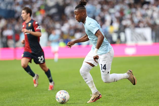 Rome, Italy 27.10.2024 : Tijjani Noslin of Lazio score the goal and celebrate with the team during Italian football championship Serie A Enilive 2024-2025 match SS Lazio vs Genoa FC at Stadio Olimpico in Rome on October 27, 2024. Copyright: xMarcoxIacobucci IPAxSportx xipa-x xx IPA_51009753 IPA_Agency_IPA51009753