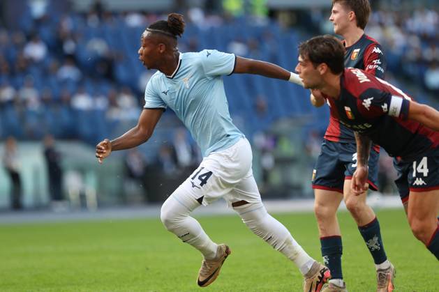 Rome, Italy 27.10.2024 : Tijjani Noslin of Lazio score the goal and celebrate with the team during Italian football championship Serie A Enilive 2024-2025 match SS Lazio vs Genoa FC at Stadio Olimpico in Rome on October 27, 2024. Copyright: xMarcoxIacobucci IPAxSportx xipa-x xx IPA_51009755 IPA_Agency_IPA51009755