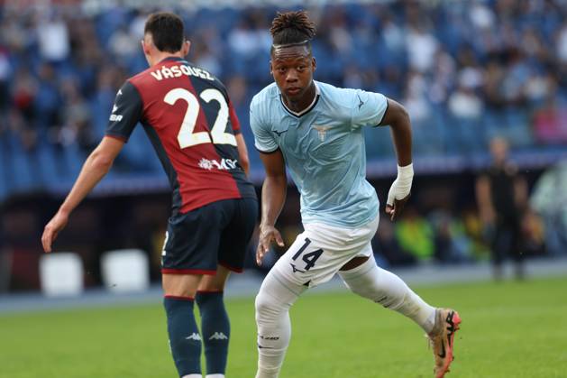 Rome, Italy 27.10.2024 : Tijjani Noslin of Lazio score the goal and celebrate with the team during Italian football championship Serie A Enilive 2024-2025 match SS Lazio vs Genoa FC at Stadio Olimpico in Rome on October 27, 2024. Copyright: xMarcoxIacobucci IPAxSportx xipa-x xx IPA_51009759 IPA_Agency_IPA51009759