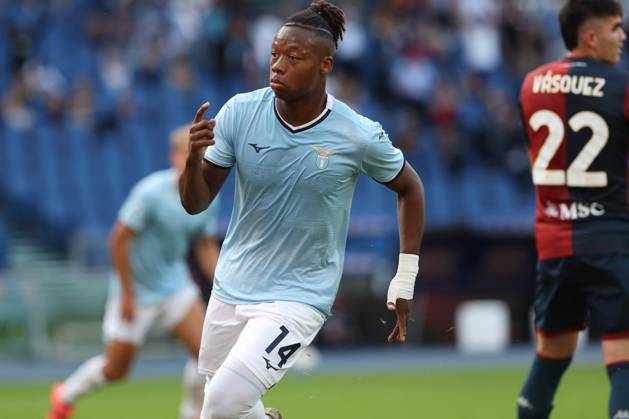 Rome, Italy 27.10.2024 : Tijjani Noslin of Lazio score the goal and celebrate with the team during Italian football championship Serie A Enilive 2024-2025 match SS Lazio vs Genoa FC at Stadio Olimpico in Rome on October 27, 2024. Copyright: xMarcoxIacobucci IPAxSportx xipa-x xx IPA_51009762 IPA_Agency_IPA51009762