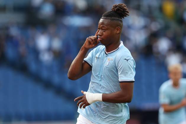Rome, Italy 27.10.2024 : Tijjani Noslin of Lazio score the goal and celebrate with the team during Italian football championship Serie A Enilive 2024-2025 match SS Lazio vs Genoa FC at Stadio Olimpico in Rome on October 27, 2024. Copyright: xMarcoxIacobucci IPAxSportx xipa-x xx IPA_51009770 IPA_Agency_IPA51009770