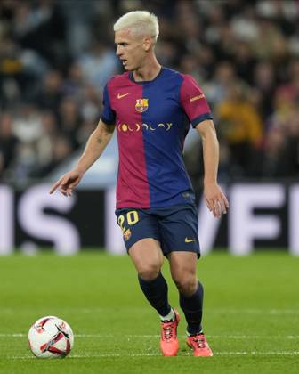 ESP: Real Madrid v FC Barcelona, Barca La Liga EA Sports. Date 11 Dani Olmo of FC Barcelona during the La Liga EA Sports match between Real Madrid and FC Barcelona played at Santiago Bernabeu Stadium on October, 2024 in Madrid, Spain. Contributor Copyright: xPressinphotox PS_241026_RMA_BAR_357