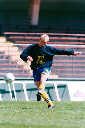 Klas Ingesson, soccer player Sweden national team, Nationalteam training action 1994 04 28 c KJELLERAS PETER Aftonbladet IBL Bildbyra EXPRESSEN OUT AFTONBLADET 4586 Sweden football x2512x Copyright: xPeterxKjelleras Aftonbladet TTx xx