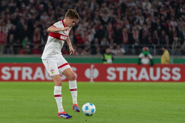 Ramon Hendriks VfB Stuttgart, 03 GER, VfB Stuttgart vs 1 FC Kaiserslautern, Football, Men, DFB Pokal, 2nd round, 2024 2025 season, 29 10 2024, DFL DFB REGULATIONS PROHIBIT ANY USE OF PHOTOGRAPHS AS IMAGE SEQUENCES AND OR QUASI VIDEO, GER, VfB Stuttgart vs 1 FC Kaiserslautern, Football, Men, DFB Pokal, 2nd round, 2024 2025 season, 29 10 2024 Stuttgart Copyright: xEibner-Pressefoto WolfgangxFrankx EP_WFK
