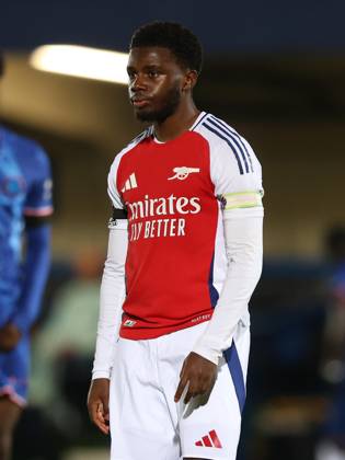 - Chelsea U21, U 21 v Arsenal U21, Premier League 2, Kingsmeadow Stadium, London, UK - 1st November 2024. Nathan Butler-Oyedeji of Arsenal U21. - Chelsea U21 v Arsenal U21, Premier League 2, Kingsmeadow Stadium, London, UK - 1st November 2024. By Daniel Weir Crystal Pix. London Kingsmeadow Stadium UK Copyright: xDanielxWeirx xCrystalxPixx CP_Chelsea_U21_Arsenal_U21_107