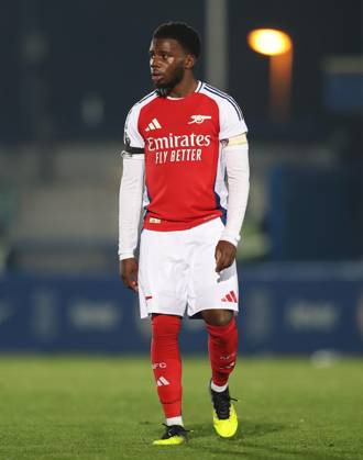 - Chelsea U21, U 21 v Arsenal U21, Premier League 2, Kingsmeadow Stadium, London, UK - 1st November 2024. Nathan Butler-Oyedeji of Arsenal U21. - Chelsea U21 v Arsenal U21, Premier League 2, Kingsmeadow Stadium, London, UK - 1st November 2024. By Daniel Weir Crystal Pix. London Kingsmeadow Stadium UK Copyright: xDanielxWeirx xCrystalxPixx CP_Chelsea_U21_Arsenal_U21_111