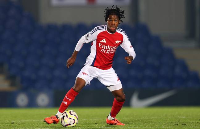 - Chelsea U21, U 21 v Arsenal U21, Premier League 2, Kingsmeadow Stadium, London, UK - 1st November 2024. Josh Nichols of Arsenal U21. - Chelsea U21 v Arsenal U21, Premier League 2, Kingsmeadow Stadium, London, UK - 1st November 2024. By Daniel Weir Crystal Pix. London Kingsmeadow Stadium UK Copyright: xDanielxWeirx xCrystalxPixx CP_Chelsea_U21_Arsenal_U21_117