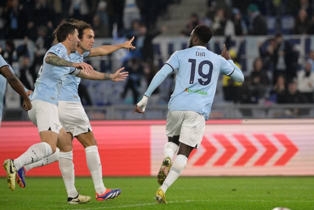 CALCIO - Serie A - SS Lazio vs Cagliari Calcio Lazioâ??s Boulaye Dia celebrates after scoring the goal 1-0 during the Italian Football Championship League A 2024 2025 match between SS Lazio vs Cagliari Calcio at the Olimpic Stadium in Rome on 04 November 2024. Rome Italy Copyright: xIPAxSport ABACAx