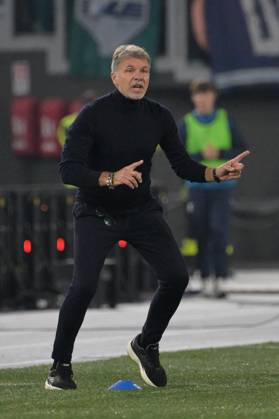 CALCIO - Serie A - SS Lazio vs Cagliari Calcio Lazioâ??s head coach Marco Baroni during the Italian Football Championship League A 2024 2025 match between SS Lazio vs Cagliari Calcio at the Olimpic Stadium in Rome on 04 November 2024. Rome Italy Copyright: xIPAxSport ABACAx