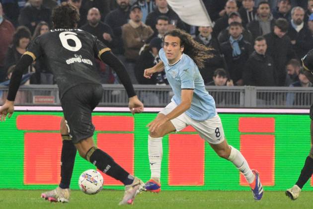 CALCIO - Serie A - SS Lazio vs Cagliari Calcio Lazioâ??s Matteo Guendouzi during the Italian Football Championship League A 2024 2025 match between SS Lazio vs Cagliari Calcio at the Olimpic Stadium in Rome on 04 November 2024. Rome Italy Copyright: xIPAxSport ABACAx