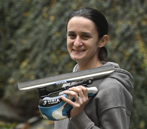 Czech Speed skater Martina Sablikova poses during a pre-season press conference, PK, Pressekonferenz in Prague, Czech Republic, on November 6, 2024. (CTKxPhoto MichalxKrumphanzl) CTKPhotoP2024110607396  CTKPhotoP2024110607396