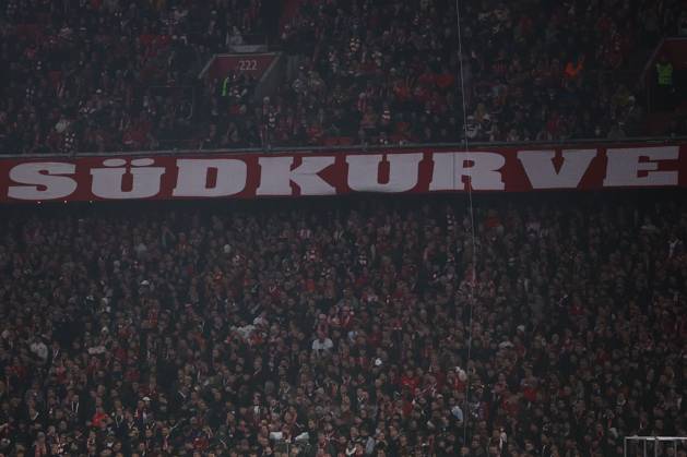 Munich, Alianz Arena UEFA Champions League 2024 25 on 6 11 2024 Matchday 4 FC Bayern Munich SL Benfica v l , the fans south curve of FC Bayern Munich were silent Why DFL DFB REGULATIONS PROHIBIT ANY USE OF PHOTOGRAPHS as IMAGE SEQUENCES and or QUASI VIDEO Copyright: JoaquimxFerreira