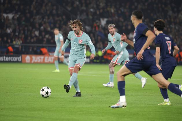 France - UEFA Champions League Paris Saint Germain vs. Atletico de Madrid - 06 11 2024 FRANCE, PARIS, NOVEMBER 06. Antoine Griezmann of Atletico de Madrid during the UEFA Champions League football match between Paris Saint Germain and Atletico de Madrid on November 06, 2024 at Parc des Princes in Paris, France. Photo by Manuel Blondeau AOP.Press Paris Parc des Princes France Copyright: x ManuelxBlondeau AOP.Pressx AOP20241106-0005