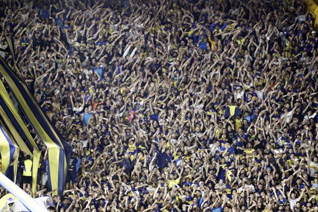 Boca Juniors fans Boca Juniors vs Godoy Cruz Torneo de la Liga Profesional Argentina 2024 November 6, 2024 Estadio Alberto J Armando La Bombonera Foto Javier Garcia Martino Prensa CABJ