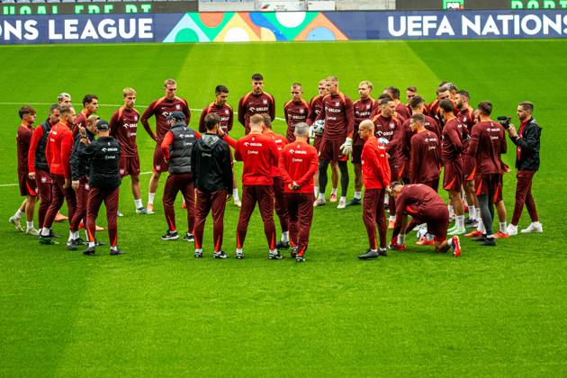 14.11.2024 PORTO, ESTADIO DO DRAGAO, PILKA NOZNA (FOOTBALL), LIGA NARODOW UEFA 2024 ( UEFA NATIONAL LEAGUE 2024), MECZ PORTUGALIA - POLSKA ( PORTUGAL - POLAND ) KONFERENCJA I TRENING REPREZANTACJI PRZED MECZEM NZ trening Reprezentacji Polski MICHAL PROBIERZ FOTO LUKASZ SKWIOT CYFRASPORT NEWSPIX.PL --- Newspix.pl 20241114CSLS019