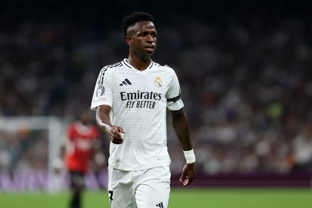 VINICIUS JUNIOR JR VINI JR, Champions League 2024-25, Real Madrid-Milan 1-3, azione, action, single shot CHAMPIONS LEAGUE 2024-25 REAL MADRID-MILAN 1-3