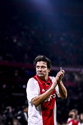AFC Ajax Amsterdam legend player Jari Litmanen, during the match Ajax Legends Real Madrid Legends at the Johan Cruijff ArenA for the Dutch eredivisie season 2024 2025 in AMSTERDAM, Netherlands on 17 november 2024, photo by Stefan Koops EYE4images DeFodi Images not used in POL SRB CRO FRA GBR NED ITA USA Defodi 746 201241 Defodi-746 not used in POL SRB CRO FRA GBR NED ITA USA