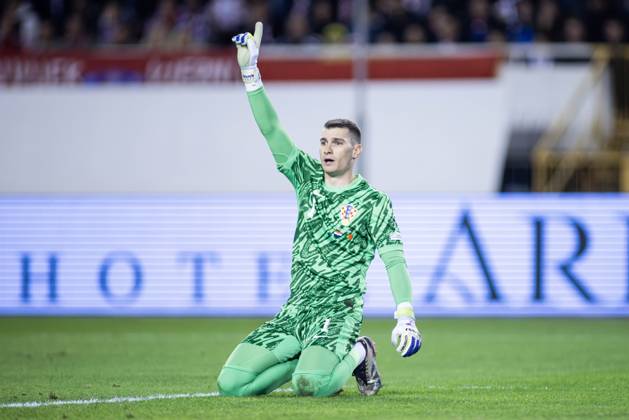 November 18, 2024, Split, Croatia: Nations League - League A, Group A1 - Croatia vs Portugal 1:1. - On photo Croatian Dominik Livakovic 1. Split Croatia - ZUMALEAG 20241118_mda_p210_411 Copyright: xMajaxPrgometx