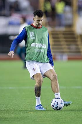 November 18, 2024, Split, Croatia: Nations League - League A, Group A1 - Croatia vs Portugal 1:1. - Croatian Ivan Perisic 14 during warm up. Split Croatia - ZUMALEAG 20241118_mda_p210_440 Copyright: xMajaxPrgometx