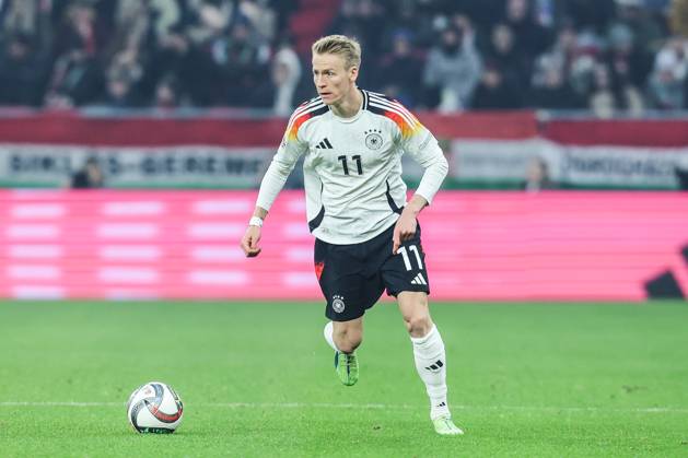Sport, Football, UEFA Nations League Season 2024 2025 Group A3 6 Matchday Hungary Germany 19 11 2024, Puskas Arena Budapest Chris Führich Germany, 11 Budapest Puskas Arena Hungary