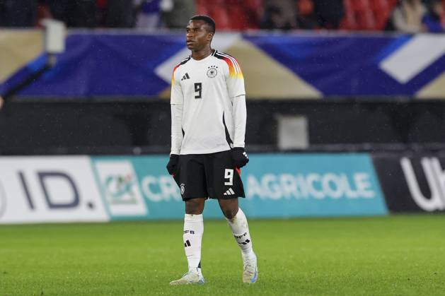Youssoufa Moukoko Germany looks disappointed, International Friendly, France U21 v Germany U21, Stade du Hainaut on November 19, 2024 in Valenciennes, France Photo by Marco Steinbrenner DeFodi Images Youssoufa Moukoko Germany looks disappointed, International Friendly, France U21 v Germany U21, Stade du Hainaut, November 19, 2024 in Valenciennes, France Photo by Marco Steinbrenner DeFodi Images Defodi 700 fra ger 20241119 178 Defodi-700 not used in POL SRB CRO FRA GBR NED ITA USA