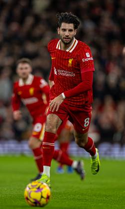 Football - FA Premier League - Liverpool FC v Manchester City FC LIVERPOOL, ENGLAND - Sunday, December 1, 2024: Liverpool s Dominik Szoboszlai during the FA Premier League match between Liverpool FC and Manchester City FC at Anfield. (Photo by David Rawcliffe Propaganda) LIVERPOOL Anfield MERSEYSIDE ENGLAND  Copyright: xDavidxRawcliffex P2024-12-01-Liverpool_Man_City-15