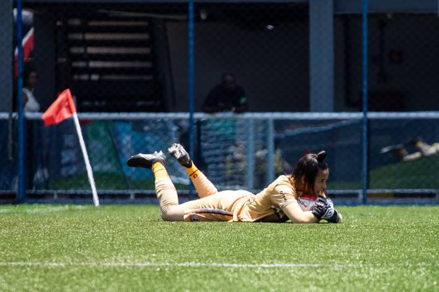 Ferroviária x Grêmio SÃO PAULO, SP - 01.12.2024: FERROVIÁRIA X GRÊMIO - Goalkeeper Leilane during the match between Ferroviária and Grêmio, valid for the second round of the Copinha Feminina and held on Sunday morning (01) at the Ibrachina Arena in São Paulo, SP. (Photo: Rodilei Morais Fotoarena) x2659871x RodileixMorais