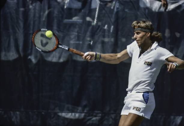 Archivbilder der Woche SPORT KW49 RECORD DATE NOT STATED TENNIS Bjorn Borg Bjorn Borg (SWE) competes in the 1980 US Open Tennis Championships. New York Billy Jean King National Tennis NY United States of America Copyright: xStevenxExSutton Duomo PCNx TN0302 106157