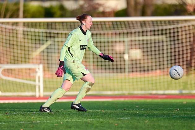 Soccer I Women I Season 2024 2025 I Regionalliga Nord I 12 Matchday I SV Henstedt Ulzburg FC St Pauli I 01 12 2024 Close-up, single photo, cropped, portrait, portrait, single image, single photo, body Tara Zimmermann 27, FC St Pauli Copyright: xLobeca WolfxGebhardtx