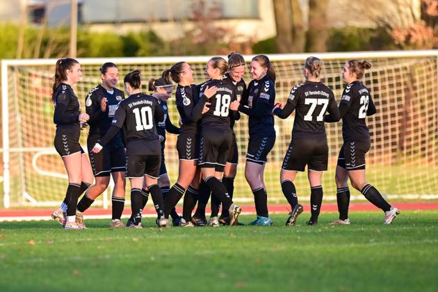 Soccer I Women I Season 2024 2025 I Regionalliga Nord I 12 Matchday I SV Henstedt Ulzburg FC St Pauli I 01 12 2024 Goal celebration, jubilation, enthusiasm, euphoria, joy, happiness, cheerfulness at SV Henstedt Ulzburg Copyright: xLobeca WolfxGebhardtx
