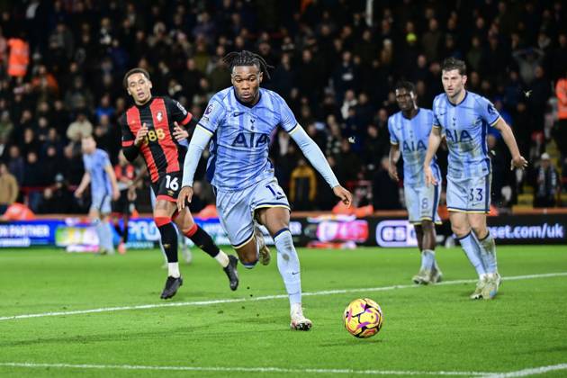 Bournemouth v Tottenham Hotspur Premier League Destiny Udogie of Tottenham Hotspur during the Premier League match at the Vitality Stadium, Bournemouth UK Newspapers OUT Copyright: xJeremyxLandeyx FIL-21038-0034