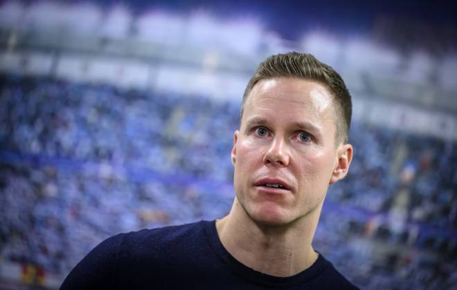 MALMÖ 2024 12 06 MFF s Niklas Moisander at Friday s press conference at the Eleda stadium in Malmö Moisander announces at the press conference that he is ending his career due to a knee injury MALMÖ SWEDEN x50090x  Copyright: xJohanxNilssonx xTTx MFF PRESS RELEASE NIKLAS MOISANDER