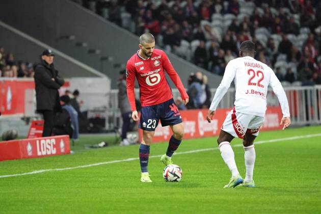 FOOTBALL : LOSC Lille vs Stade Brestois 29 - Ligue 1 - 06 12 2024 Edon ZHEGROVA (LOSC Lille) lors du match LOSC Lille vs Stade Brestois 29, Ligue 1, Decathlon Arena stade Pierre Mauroy, le 6 dà cembre 2024 Copyright: xx