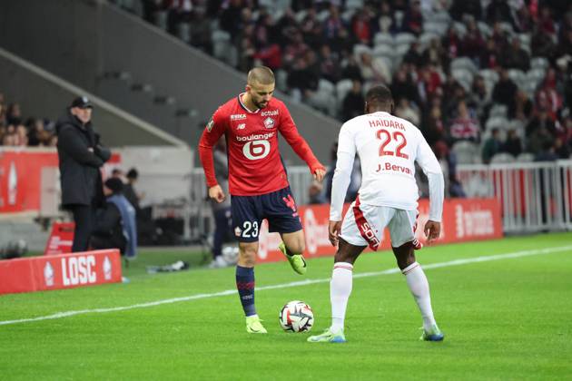 FOOTBALL : LOSC Lille vs Stade Brestois 29 - Ligue 1 - 06 12 2024 Edon ZHEGROVA (LOSC Lille) lors du match LOSC Lille vs Stade Brestois 29, Ligue 1, Decathlon Arena stade Pierre Mauroy, le 6 dà cembre 2024 Copyright: xx