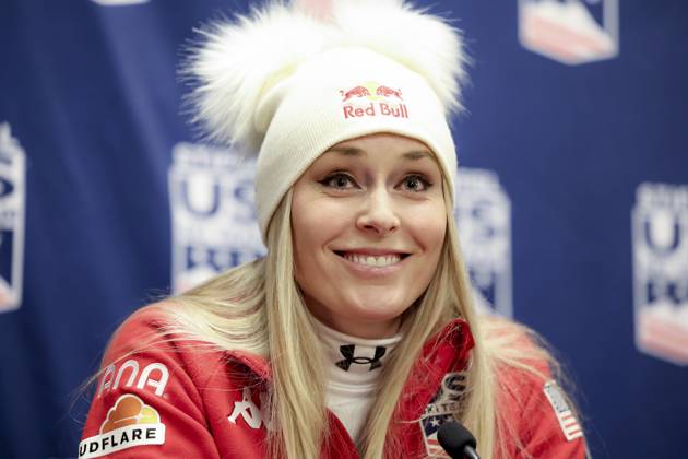 Bilder des Jahres 2024, Sport 12 Dezember Sport Themen der Woche KW50 ALPINE SKIING - FIS WC Beaver Creek BEAVER CREEK,COLORADO,USA,13.DEC.24 - ALPINE SKIING - FIS World Cup, preview, press conference, PK, Pressekonferenz US Ski team, ladies. Image shows Lindsey Vonn (USA). GEPAxpictures xPatrickxSteiner