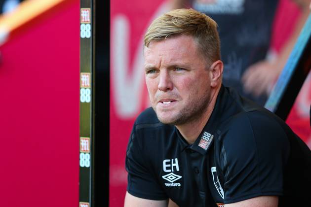 Bournemouth v Manchester City - Premier League - Vitality Stadium August 25, 2019, Bournemouth, United Kingdom: Bournemouth manager Eddie Howe looks on during the Premier League match at the Vitality Stadium, Bournemouth. Picture date: 25th August 2019. Picture credit should read: Craig Mercer Sportimage Bournemouth United Kingdom EDITORIAL USE ONLY Copyright: xx ZUMA-20190825_zaf_si1_059.jpg CraigxMercerx csmphototwo566871
