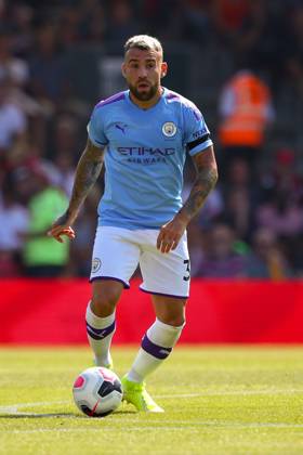 Bournemouth v Manchester City - Premier League - Vitality Stadium August 25, 2019, Bournemouth, United Kingdom: Nicolas Otamendi of Manchester City in action during the Premier League match at the Vitality Stadium, Bournemouth. Picture date: 25th August 2019. Picture credit should read: Craig Mercer Sportimage Bournemouth United Kingdom EDITORIAL USE ONLY Copyright: xx ZUMA-20190825_zaf_si1_120.jpg CraigxMercerx csmphototwo566981