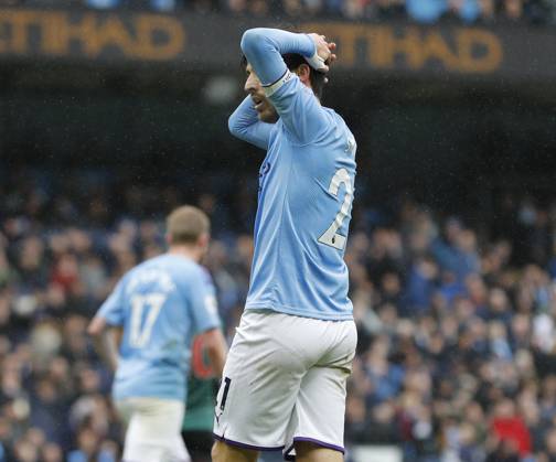 Manchester City v Aston Villa - Premier League - Etihad Stadium October 26, 2019, Manchester, United Kingdom: David Silva of Manchester City reacts after shooting wide during the Premier League match at the Etihad Stadium, Manchester. Picture date: 26th October 2019. Picture credit should read: Darren Staples Sportimage Manchester United Kingdom EDITORIAL USE ONLY Copyright: xx ZUMA-20191026_zaf_si1_032.jpg DarrenxStaplesx csmphototwo600928