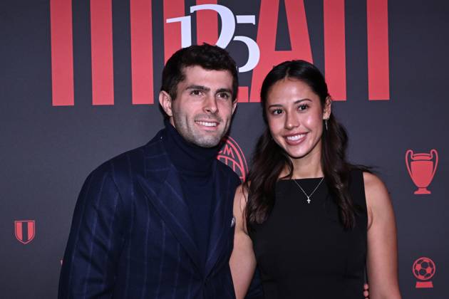Db Milano 16 12 2024 - 125° Anniversario AC Milan foto Daniele Buffa Image nella foto: Christian Pulisic-Alexa Melton