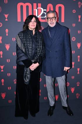 Db Milano 16 12 2024 - 125° Anniversario AC Milan foto Daniele Buffa Image nella foto: Mauro Tassotti-Antonella Peraboni