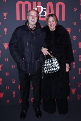 Db Milano 16 12 2024 - 125° Anniversario AC Milan foto Daniele Buffa Image nella foto: Pietro Paolo Virdis-Claudia Archivi