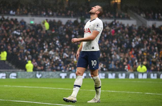 Tottenham Hotspur v Brighton and Hove Albion - Premier League - Tottenham Hotspur Stadium December 26, 2019, London, United Kingdom: Tottenhams Harry Kane reacts after missing a goal scoring chance during the Premier League match at the Tottenham Hotspur Stadium, London. Picture date: 26th December 2019. Picture credit should read: Paul Terry Sportimage London United Kingdom EDITORIAL USE ONLY Copyright: xx ZUMA-20191226_zaf_si1_080.jpg PaulxTerryx csmphototwo630098
