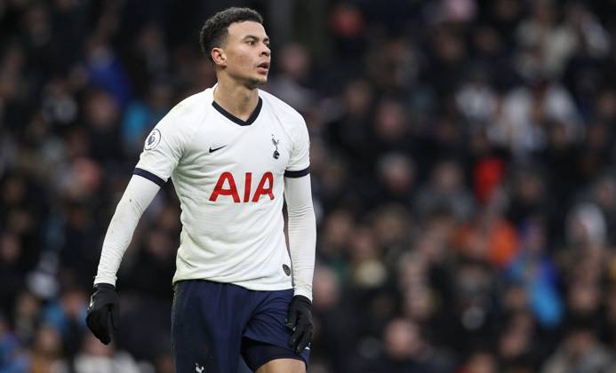 Tottenham Hotspur v Brighton and Hove Albion - Premier League - Tottenham Hotspur Stadium December 26, 2019, London, United Kingdom: Tottenhams Dele Alli during the Premier League match at the Tottenham Hotspur Stadium, London. Picture date: 26th December 2019. Picture credit should read: Paul Terry Sportimage London United Kingdom EDITORIAL USE ONLY Copyright: xx ZUMA-20191226_zaf_si1_093.jpg PaulxTerryx csmphototwo630108