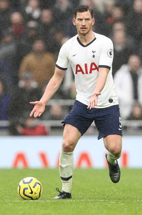 Tottenham Hotspur v Brighton and Hove Albion - Premier League - Tottenham Hotspur Stadium December 26, 2019, London, United Kingdom: Tottenhams Jan Vertonghen during the Premier League match at the Tottenham Hotspur Stadium, London. Picture date: 26th December 2019. Picture credit should read: Paul Terry Sportimage London United Kingdom EDITORIAL USE ONLY Copyright: xx ZUMA-20191226_zaf_si1_092.jpg PaulxTerryx csmphototwo630109